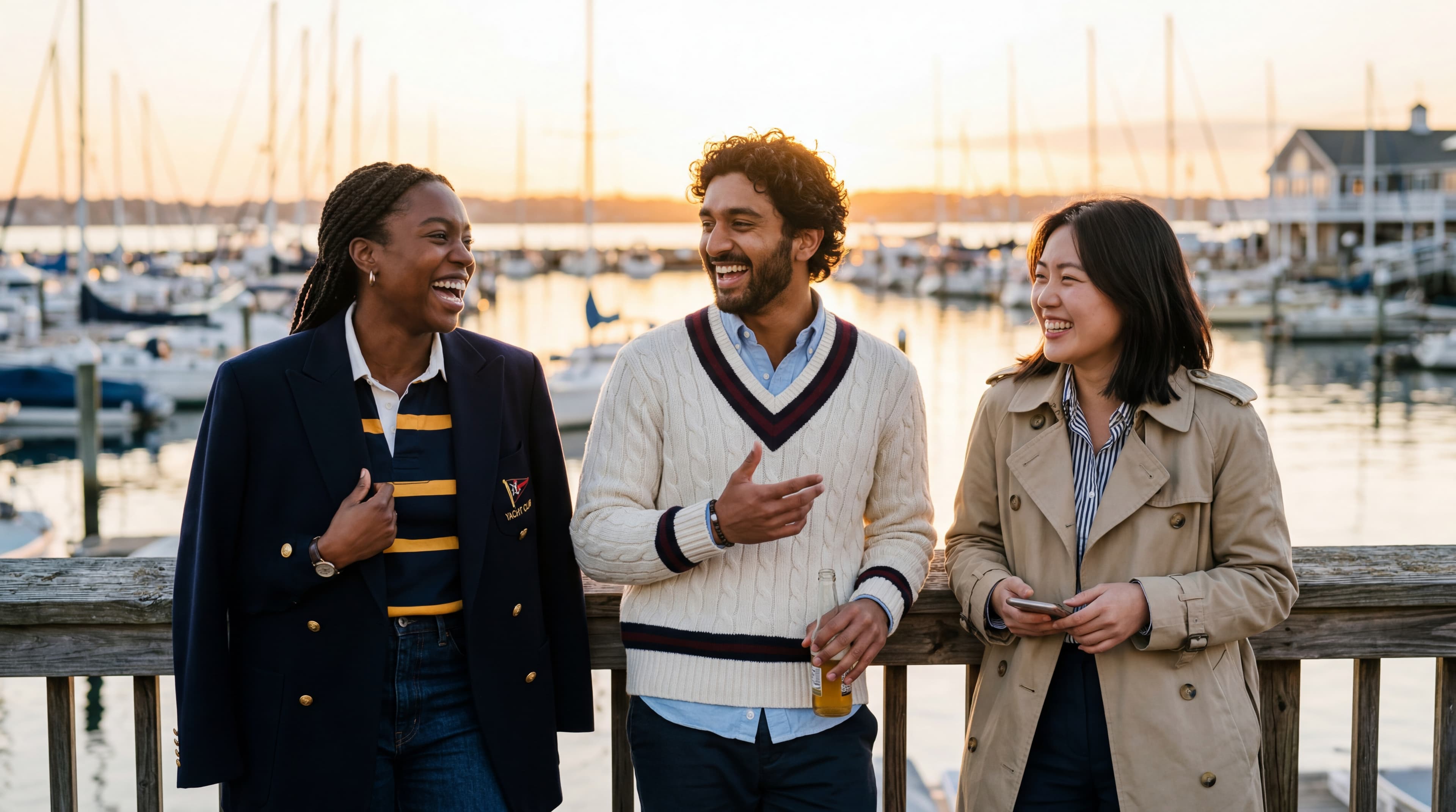 AI-generated fashion content: classic semi-formal brand photography with editorial quality